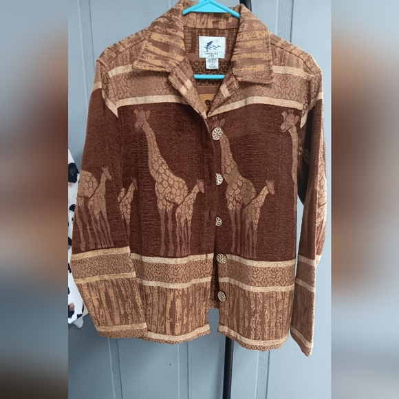 EARTH SEA & SKY Jackets & Blazers - EARTH SEA & SKY AFRICAN DESIGNER JACKET NWOT MEDIUM